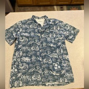 Columbia men’s collared shirt sleeve fishing shirt